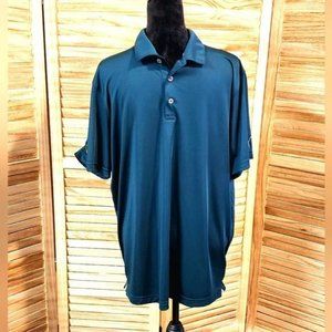 Puma short sleeve Polo Shirt- Green - Large